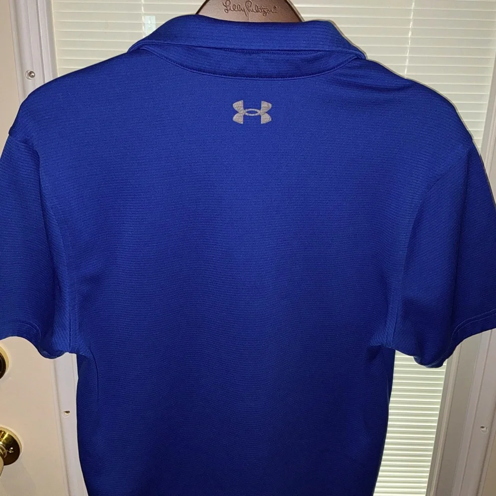 Under Armour Men’s Polo Shirt Cobalt Blue Size S - Picture 8 of 11